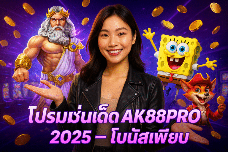 โปรโมชั่นเด็ด AK88PRO 2025 โบนัสเพียบ