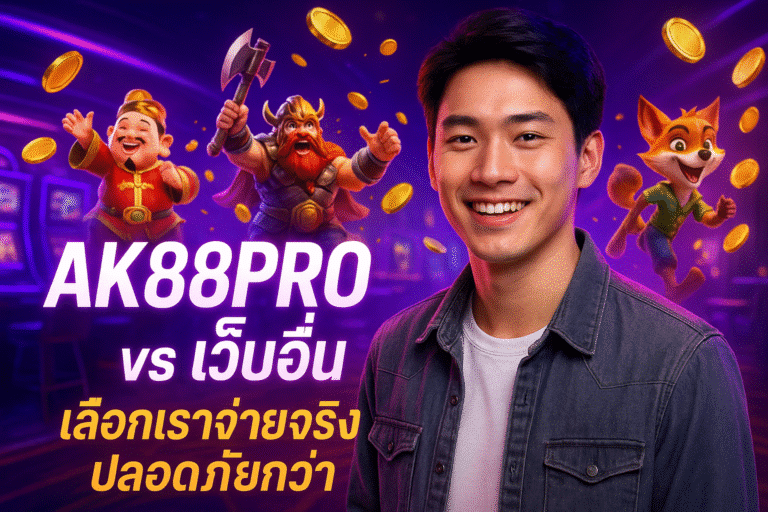 AK88PRO vs เว็บอื่น เลือกเราจ่ายจริง ปลอดภัยกว่า