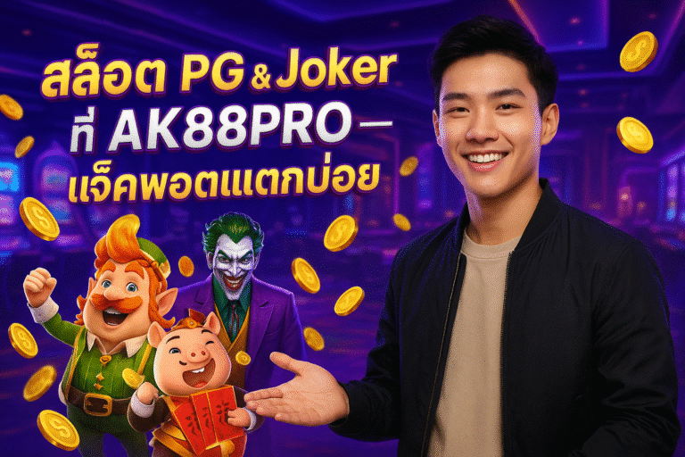 สล็อต PG & Joker ที่ AK88PRO แจ็คพอตแตกบ่อย